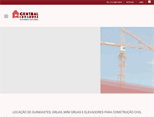 Tablet Screenshot of centrallocadora.com.br